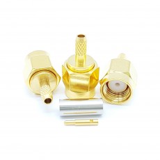 SMA Male Straight 50 Ohm RG-316 Crimp Connector(Gold)