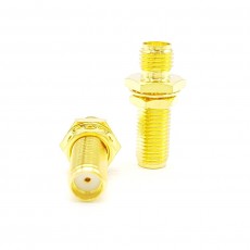 SMA(F) Bulk Head SMA(F) 50ohm ADAPTOR DC~7GHz