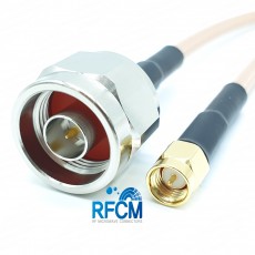 N(M)수컷-SMA(M)수컷 RG-400 40Cm Cable Assembly-50옴