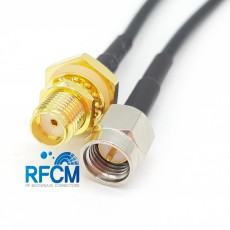 SMA(M)수컷-SMA(F)BH암컷 방수형RG-174 Cable Assembly 50옴